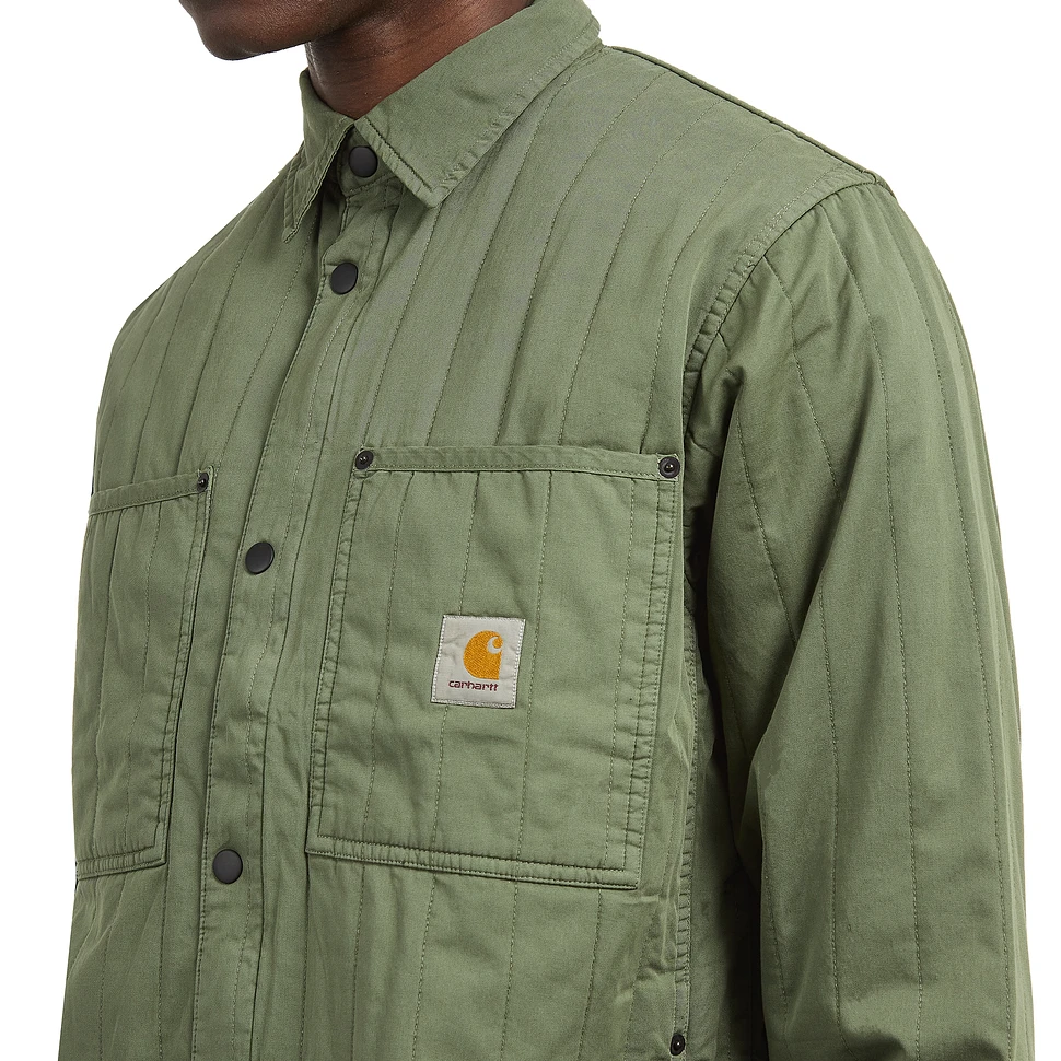 Carhartt Wip Skyler Shirt Jac Dollar Green Garment Dyed Hhv