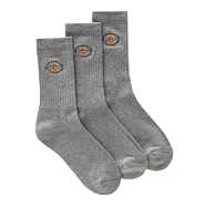 Dickies - Valley Grove Embroidered Socks (3 Pack)