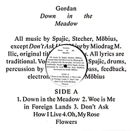 Gordan - Down In The Meadow