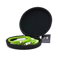 Neo d+ - 2x Stereo-Cinch / Stereo-Cinch Kabel, Class B, 1m Länge & 1x USB 2.0 Kabel, 1m Länge, DUO-Set2 (RCA-USB), inkl. Transporttasche