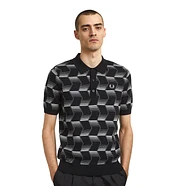 Fred Perry - Chevron Stripe Knitted Shirt