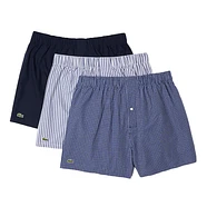Lacoste - Woven Boxer (Pack of 3)