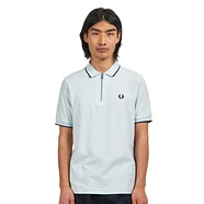 Fred Perry - Crepe Pique Zip Neck Polo Shirt