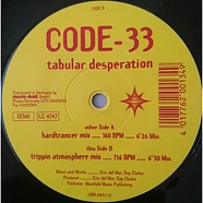 Code-33 - Tabular Desperation