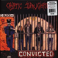 Cryptic Slaughter - Convicted Black Ice With Red White And Cyan Blue Vinyl Edition