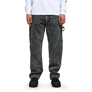 Aries - Acid Wash Denim Carpenter Jeans