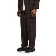 Beams Plus - IVY Trousers Wide Recycle Wool Plaid