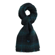 Fred Perry - Brushed Wool Tartan Scarf (Made in England)