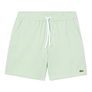 Lacoste - Striped Seersucker Swim Trunks