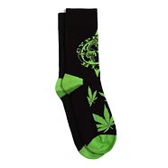 Cypress Hill - Logo & Leaves Ankle Socks