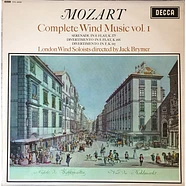 Wolfgang Amadeus Mozart, London Wind Soloists Directed By Jack Brymer - Complete Wind Music Vol. I