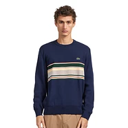 Lacoste - French Made Cotton And Wool Blend Sweater