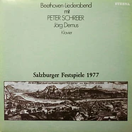 Ludwig van Beethoven, Peter Schreier, Jörg Demus - BeethovenLabel sleeve.iederabend (Salzburger Festspiele 1977)