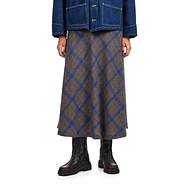 Beams Boy - Check Long A-Line Skirt