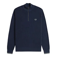 Fred Perry - Waffle Stitch Half Zip Jumper