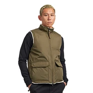 TAION - Non Down Military Reversible Boa Hi Neck Vest
