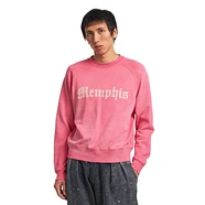 Beams - Fade Print Raglan Crew Neck