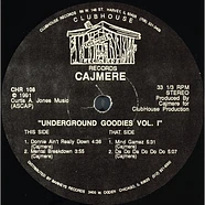 Cajmere - Underground Goodies Vol. I