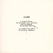 DJ Sprinkles, Francis Harris, Frank & Tony - You Can Always Leave / Companion