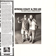 Byron Coley & Ted Lee - As Seen In Your Wildest Dream