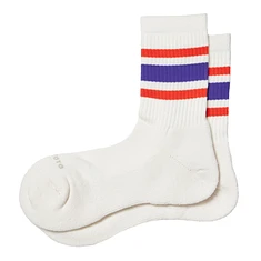 ROTOTO - Washi Cushion Stripe Crew Socks