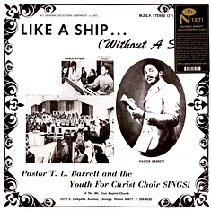 Pastor T.L. And The Youth For Christ Choir Barrett - Like A Ship (Without A Sail) Splatter Vinyl Edition