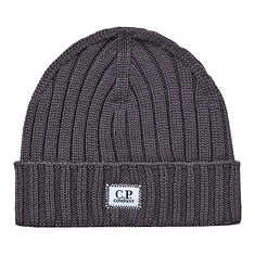 C.P. Company - Merino Wool Logo Beanie
