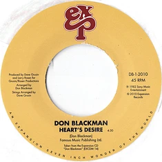 Don Blackman - Heart's Desire / Holding You, Loving You