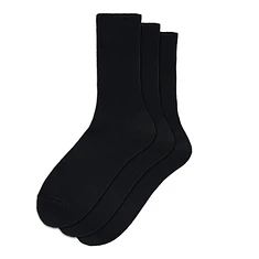 ROTOTO - Organic Daily Ribbed Crew Socks (Pack of 3)
