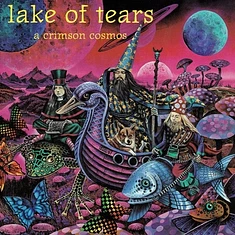 Lake Of Tears - A Crimson Cosmos Sunburst Effect Blue & Violet
