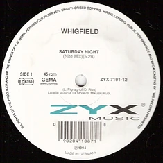 Whigfield - Saturday Night