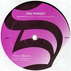 Theo Parrish - You Forgot / Dirt Rhodes