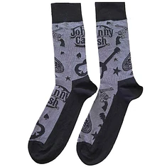 Johnny Cash - Guitars 'n Guns Ankle Socks