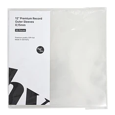 50x 12“ Premium Record Outer Sleeves - Außenhüllen (0,15mm / Made in Germany / CPP-Folie)