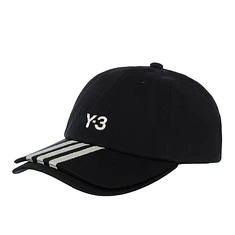 Y-3 - Y-3 Stripes Double Brim Cap