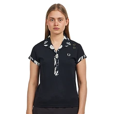 Fred Perry x Amy Winehouse Foundation - Printed Trim Polo Shirt