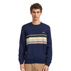 Lacoste - French Made Cotton And Wool Blend Sweater