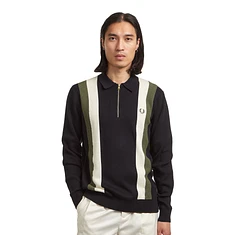 Fred Perry - Multi Texture LS Knitted Shirt