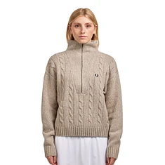 Fred Perry - Half Zip Cable Knit Jumper
