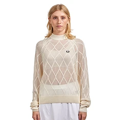 Fred Perry - Argyle Mesh Knitted Jumper