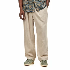 Beams Plus - 2 Pleats Relax Trousers Linen Cotton