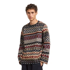 District Vision - Jacquard Knit Crew Neck