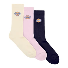 Dickies - Valley Grove Embroidered Socks (3 Pack)