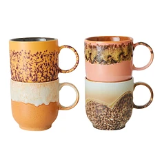 HKLIVING - 70s Ceramics: Café Mugs (Set of 4)