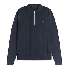 Fred Perry - Tonal Stripe Knitted Polo Shirt