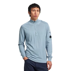 C.P. Company - Cotton Crepe Half Zip Sweater