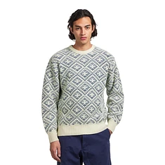 Beams Plus - Crew Double Jacquard Indigo Yarn