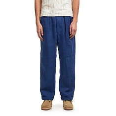 Beams Plus - 2 Pleats Relax Trousers Cotton Linen