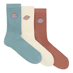 Dickies - Valley Grove Embroidered Socks (3 Pack)