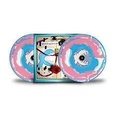Lemon Demon - Dinosaurchestra Blue, Pink & White Tri-Color Swirl Vinyl Edition